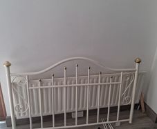 Metal double bed head frame.
