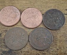 Ireland , 5 x 2 Pence coin - free standard postage