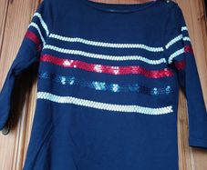 J Jeans, navy top 3/4 length sleeve, stunning item, age 8-9