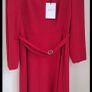 LK Bennett red crepe flare belted dress Image 3