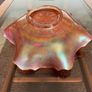 Antique Fenton Holly Pattern Marigold Carnival Glass Shallow Bowl Image 4