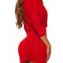 red mini dress -tunic for taller person fits 6-8 small 10 Image 2
