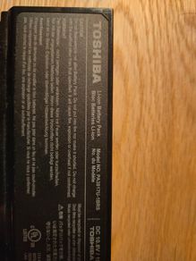 Toshiba Laptop Battery