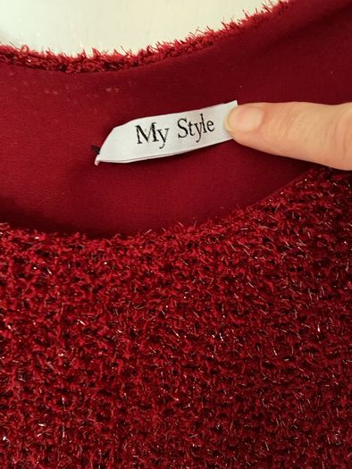 Sparkly red jumper