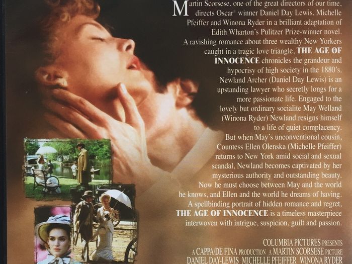 The Age Of Innocence (Martin Scorsese Film) [1993] Daniel Day-Lewis, Michelle Pfeiffer & Winona Ryder [Movie DVD]