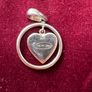 Tatty Teddy Sterling Silver Heart Pendant / Charm Image 2