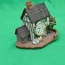 Vintage Cottage House JAPAN MOVT Quartz Clock Ornament Image 9