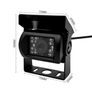 25636 18 LED Car rear Camera CCD Color Camera with a waterproof RCA connector Image 3