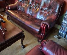 Three Piece Leather  Suite 3+1+1.