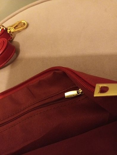 Red handbag