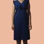 Gerard V-Neck Ruffle Cap Sleeve Sheath Midi Dress Image 2