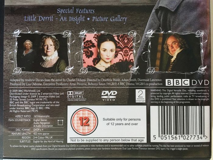 Little Dorrit (Claire Foy) (2008) BBC [DVD TV Boxsets]