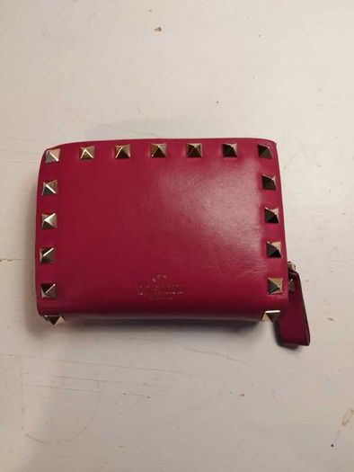 Valentino Garavani Rock Stud Calfskin Wallet for Ladies