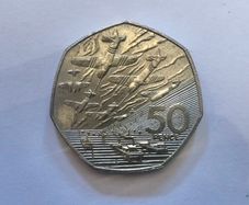 UK 1994 50p Coin D-Day 50th Anniversary Normandy Landings