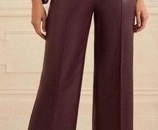 Brand new. Love and Roses chery red Faux wide leg trousers Petite