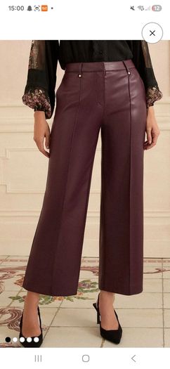 Brand new. Love and Roses chery red Faux wide leg trousers Petite