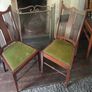 2 low curveback Edwardian chairs Image 10