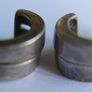 Vintage Sterling Silver 925 Hoop Drop Stud Earrings 4,6g Image 6