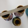 Vintage Chinese Cloisonne vases and plate Image 8