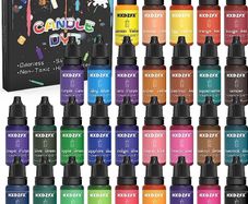 30 Colors Liquid Candle Dye Kit, DIY Candle Making Kit, Concentrated Liquid Oil-based Candle Dye, for Beeswax, Palm Wax, Gel Wax, Paraffin, Soy Wax, Coconut Wax, Candle Colour Dye - 10ml (FREE SHIPPING)