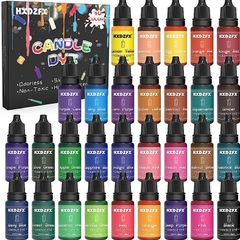 30 Colors Liquid Candle Dye Kit, DIY Candle Making Kit, Concentrated Liquid Oil-based Candle Dye, for Beeswax, Palm Wax, Gel Wax, Paraffin, Soy Wax, Coconut Wax, Candle Colour Dye - 10ml (FREE SHIPPING)
