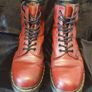 Dr. Martens 8-eye cherry red boots Image 3