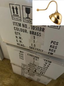 FIRST LIGHT 1051BR SIGN LIGHT Brass classic swan neck sign light