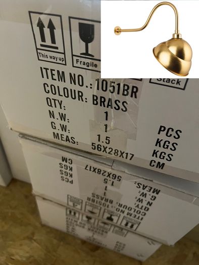 FIRST LIGHT 1051BR SIGN LIGHT Brass classic swan neck sign light