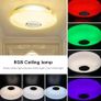 FREE EXPRESS SHIPPING Ceiling Light with Bluetooth Speaker 36W, High Sound Quality ,Cool/Warm White Colour Changing lamp with Remote Control and App,Waterproof Lamp for Bedroom Image 6