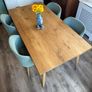 4 x Dinning Chairs, Green Velvet Image 5