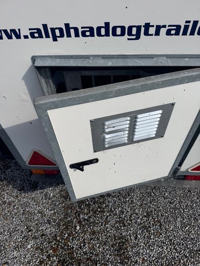 factory built dog trailer