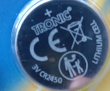 CR2450 button cell battery - Free shipment