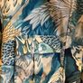Bird print blue bomber jacket Image 5