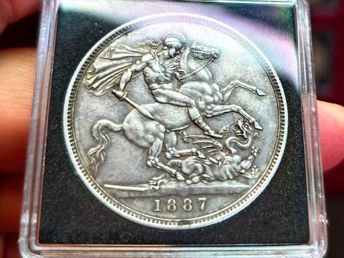 Victoria crown 1887 high grade coin