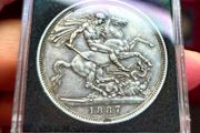 Victoria crown 1887 high grade coin