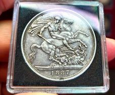 Victoria crown 1887 high grade coin