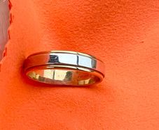 Argyor 9ct Solid Gold Two-Tone Band  man Ring