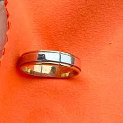 Argyor 9ct Solid Gold Two-Tone Band  man Ring