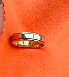 Argyor 9ct Solid Gold Two-Tone Band  man Ring