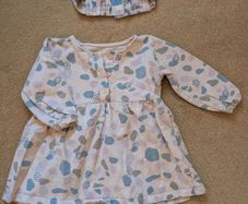 Girls top with matching headband 9-12M