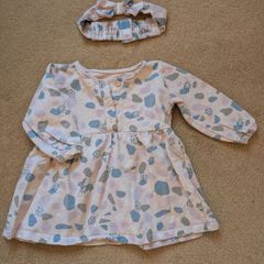 Girls top with matching headband 9-12M