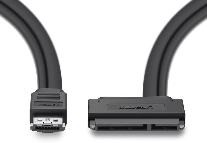 Ugreen Power ESATA (eSATAp) to SATA Cable Dual Power USB 12V 5V Combo to 22 Pin (7Pin + 15Pin) For 2.5"/3.5" HDD/SSD (Brand New/Warranty)