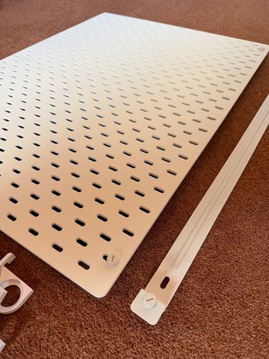 IKEA Skadis Pegboard Organizer with Warhammer Paint Racks