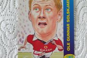 Ole Gunnar Solskjaer Manchester United Football Trading Card 1998 to 1999