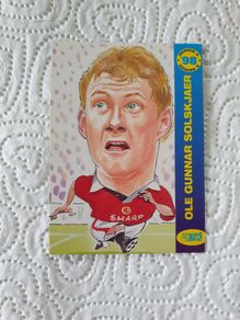 Ole Gunnar Solskjaer Manchester United Football Trading Card 1998 to 1999