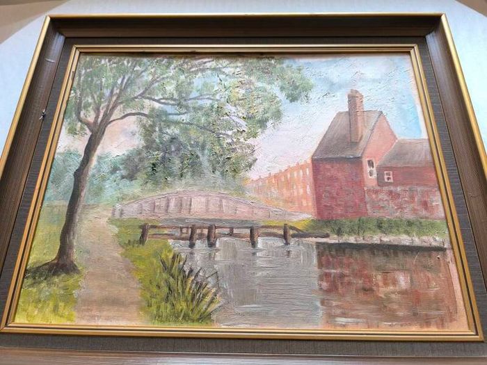 Old Oil Painting  17/21in