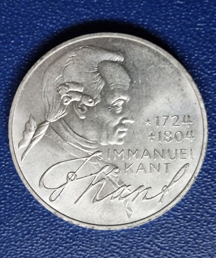1974 Unc Germany D Silver 5 Deutsche Mark Immanuel Kant