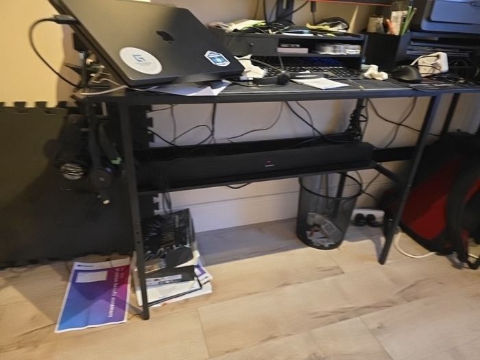 Black desk