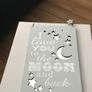 Wooden picture/ sign/Saying. Duck egg blue Image 2