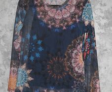Desigual Sheer Top With Slip
